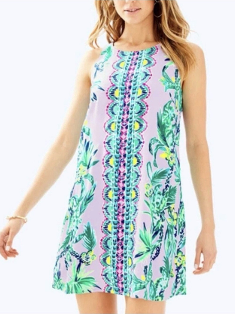 LILLY PULITZER JACKIE SHIFT LIGHT LILAC ITS IMPAWSIBLE XXS